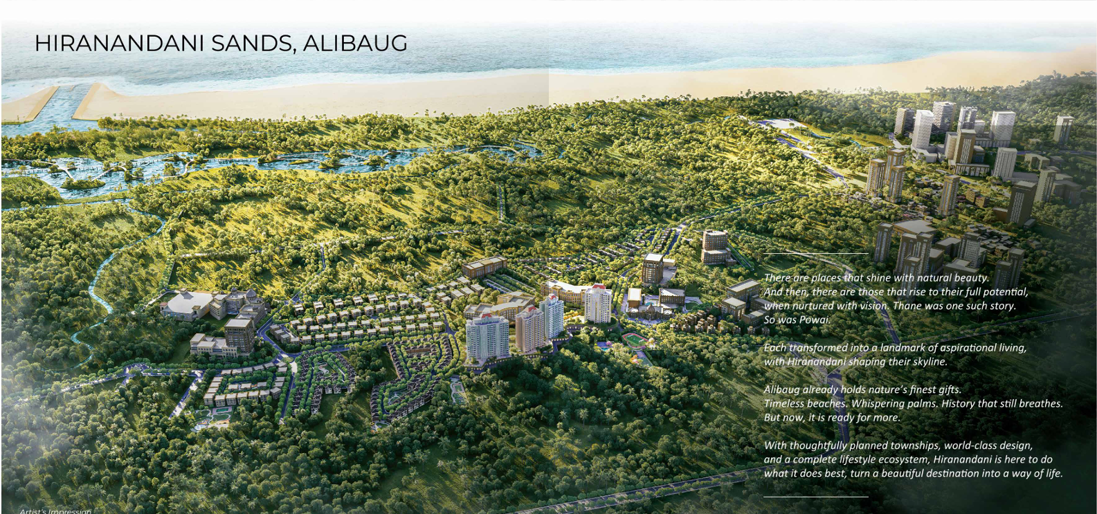 Unit plan of Hiranandani Sands Alibaug